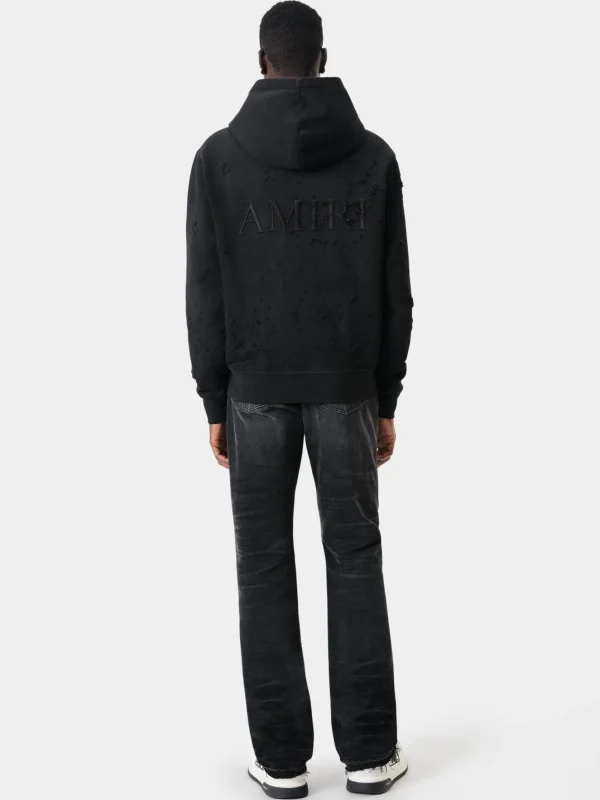 AMIRI Denim>RELEASE HEM STRAIGHT JEAN FADED BLACK