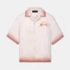 AMIRI Shirts>RESORT CLUB BOWLING SHIRT Rosewater