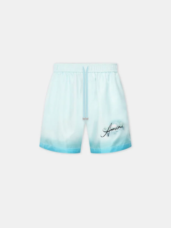 AMIRI Shorts & Sweatpants>RESORT CLUB SHORT Cerulean