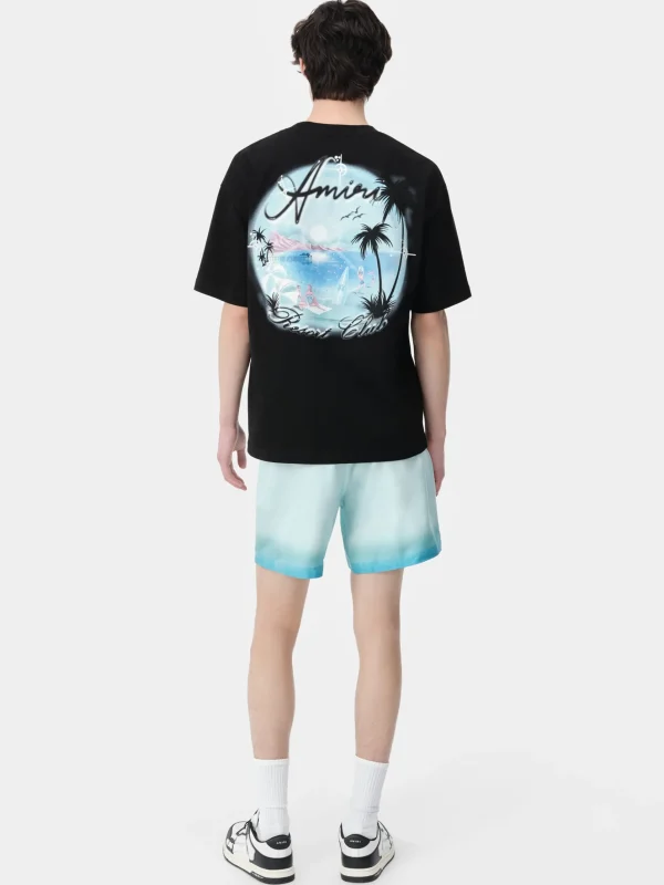 AMIRI Shorts & Sweatpants>RESORT CLUB SHORT Cerulean