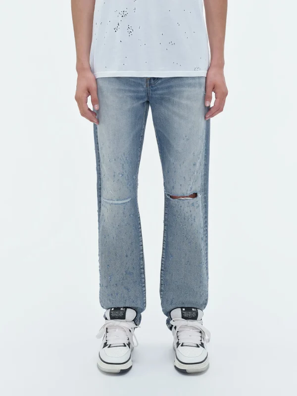 AMIRI Denim>SHOTGUN STRAIGHT JEAN Antique Indigo