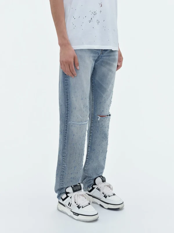 AMIRI Denim>SHOTGUN STRAIGHT JEAN Antique Indigo