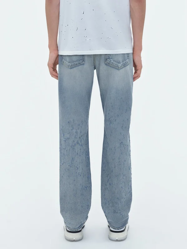 AMIRI Denim>SHOTGUN STRAIGHT JEAN Antique Indigo