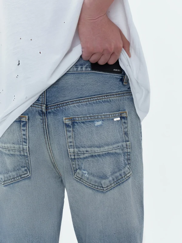 AMIRI Denim>SHOTGUN STRAIGHT JEAN Antique Indigo