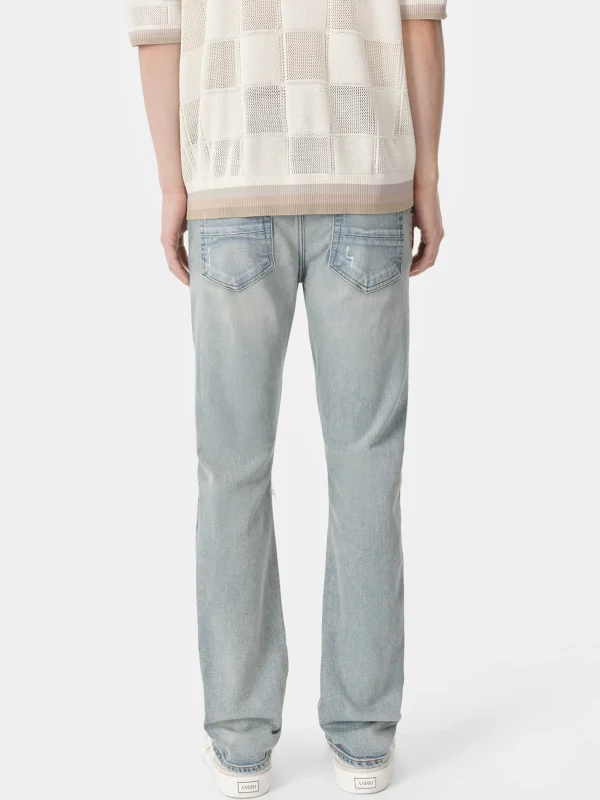 AMIRI Denim>SLASH SLIM JEAN Antique Indigo