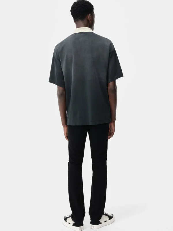 AMIRI Denim>SLASH SLIM JEAN BLACK OD