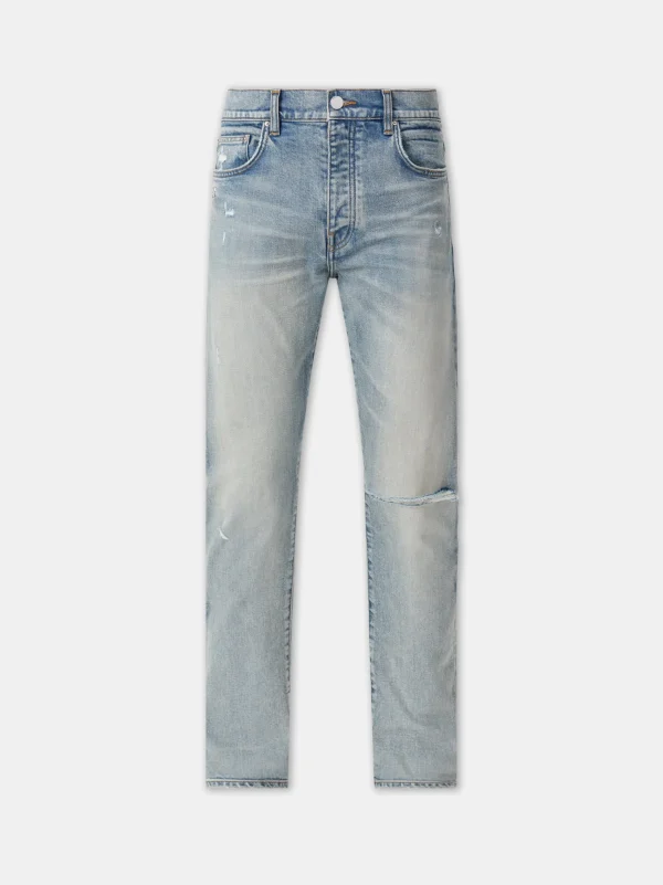 AMIRI Denim>SLASH SLIM JEAN Antique Indigo