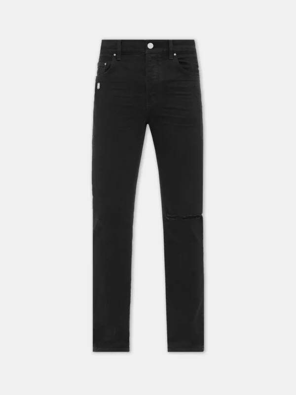 AMIRI Denim>SLASH SLIM JEAN BLACK OD