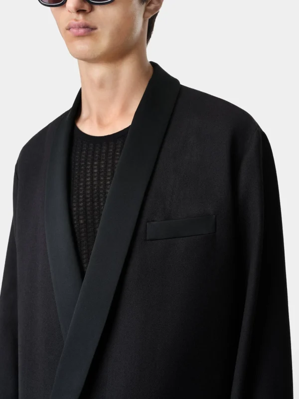 AMIRI Outerwear>SMOKING JACKET BLACK