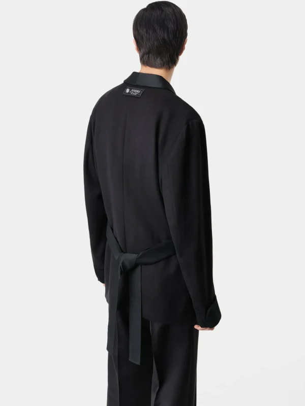 AMIRI Outerwear>SMOKING JACKET BLACK