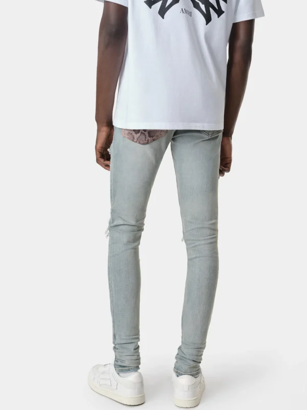 AMIRI Denim>SNAKE MX1 JEAN Antique Indigo