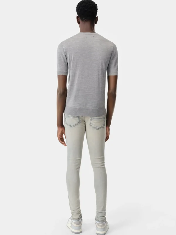 AMIRI Denim>Stack Jean Antique Indigo