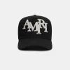 AMIRI Hats | Hats>STAGGERED CANVAS HAT BLACK