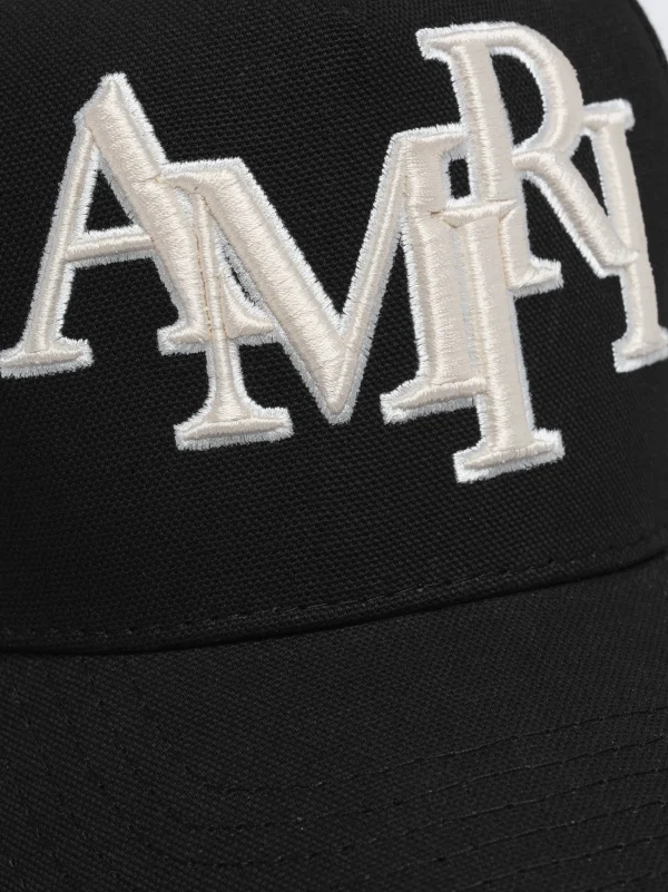 AMIRI Hats | Hats>STAGGERED CANVAS HAT BLACK