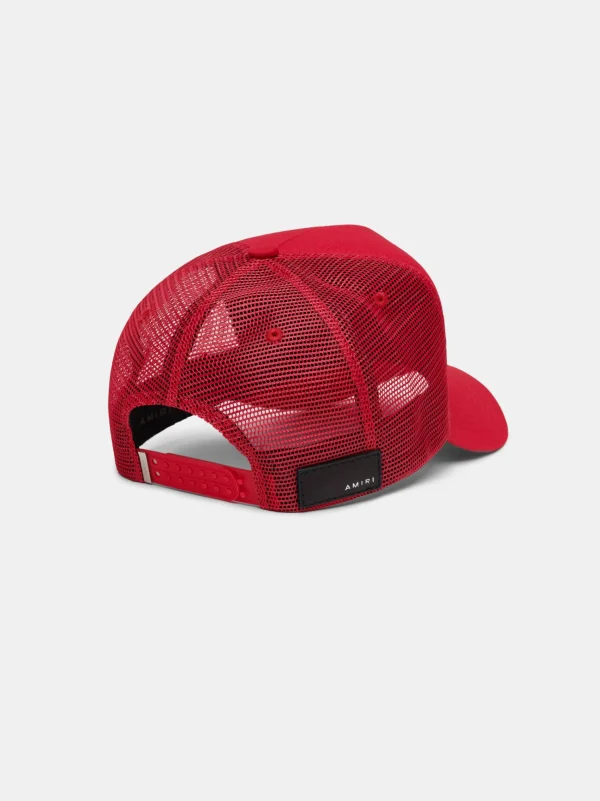 AMIRI Hats | Hats>STARS TRUCKER HAT Red