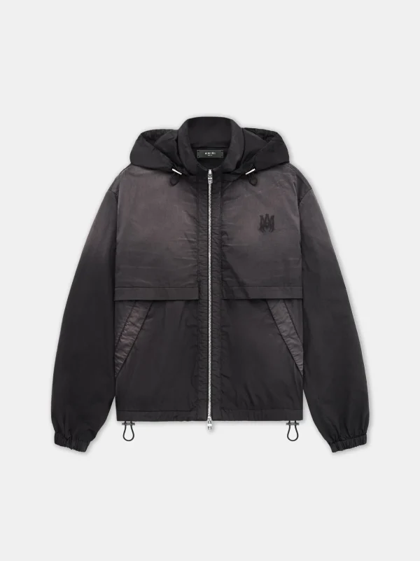 AMIRI Outerwear>SUNFADED MA WINDBREAKER BLACK