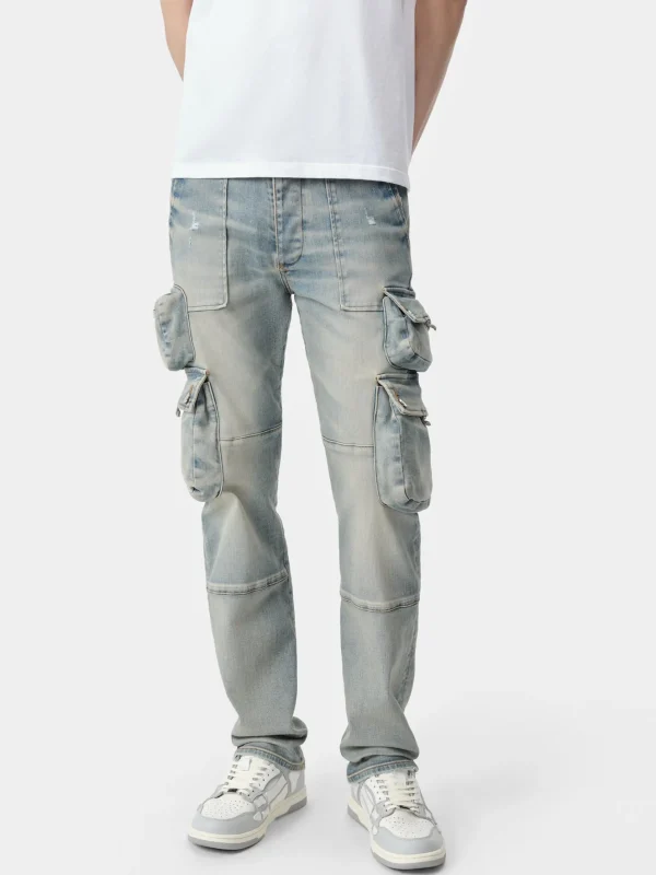 AMIRI Denim>TACTICAL CARGO Antique Indigo