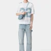 AMIRI Knitwear>22 TEE White Cerulean