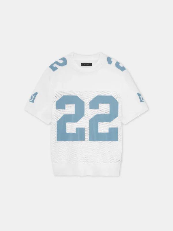AMIRI Knitwear>22 TEE White Cerulean