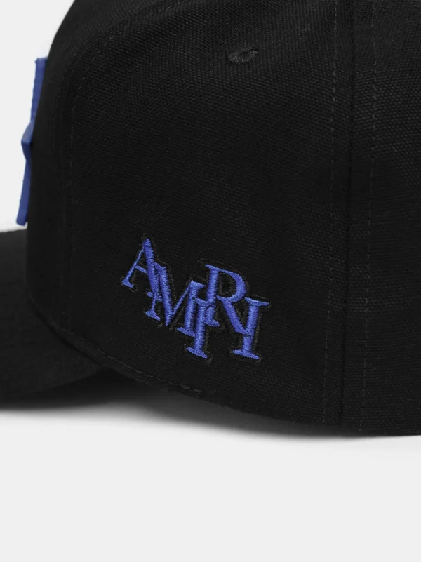AMIRI Hats | Hats>THREE STAR STAGGERED FULL CANVAS HAT Black Blue