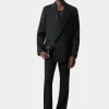 AMIRI Pants>TONAL MA QUAD KICK FLARE BLACK