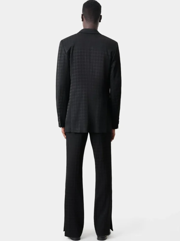 AMIRI Pants>TONAL MA QUAD KICK FLARE BLACK