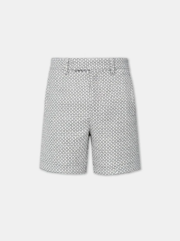 AMIRI Shorts & Sweatpants>TWEED FLAP POCKET PULL ON SHORT Cerulean