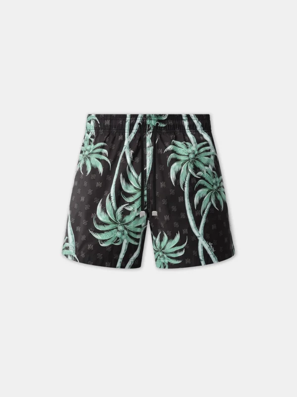 AMIRI Swimwear | Shorts & Sweatpants>TWISTED PALMS SWIM TRUNK BLACK