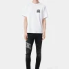 AMIRI Denim>VARSITY LOGO REPAIR JEAN Vintage Black