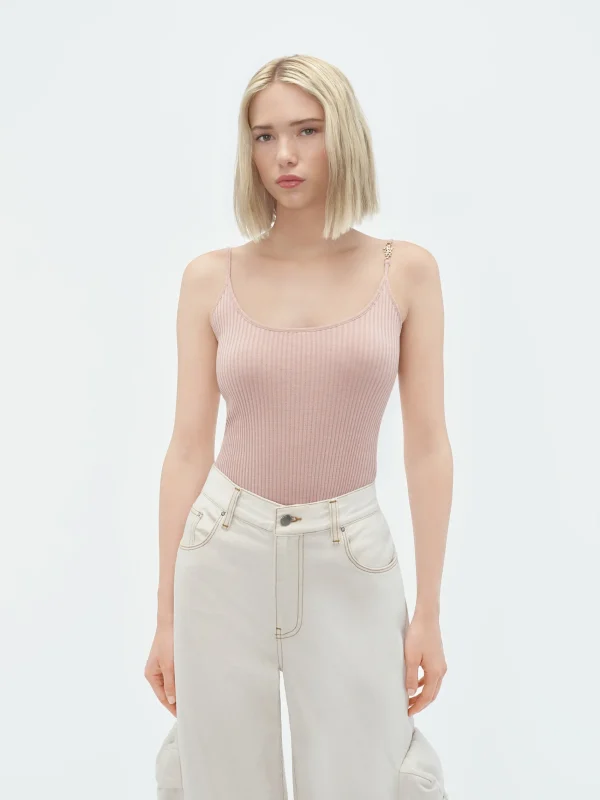 AMIRI Knitwear>VERTICAL TANK TOP Cork