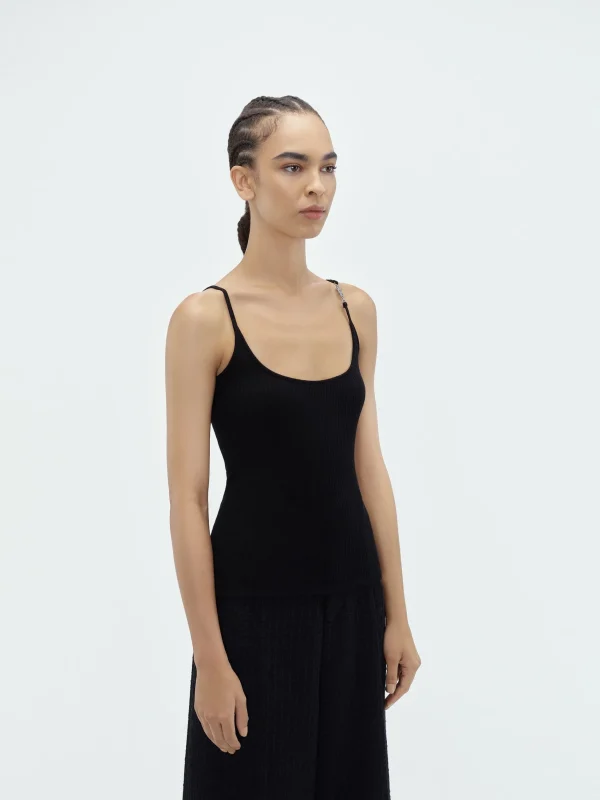 AMIRI Knitwear>VERTICAL TANK TOP BLACK