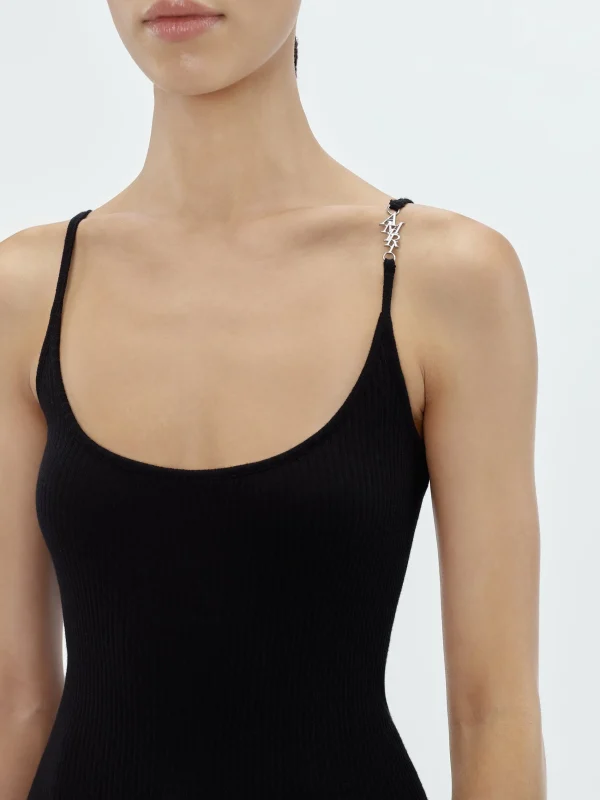 AMIRI Knitwear>VERTICAL TANK TOP BLACK