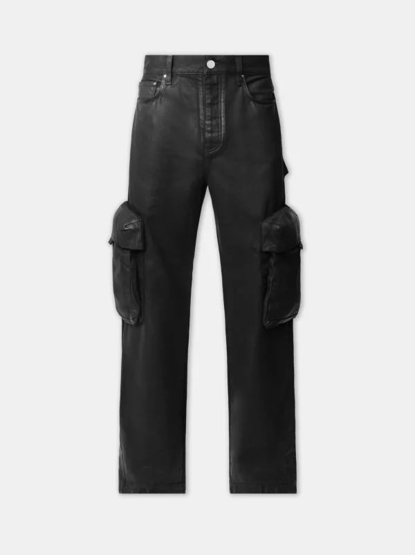AMIRI Denim>WAX M65 BAGGY CARGO BLACK OD