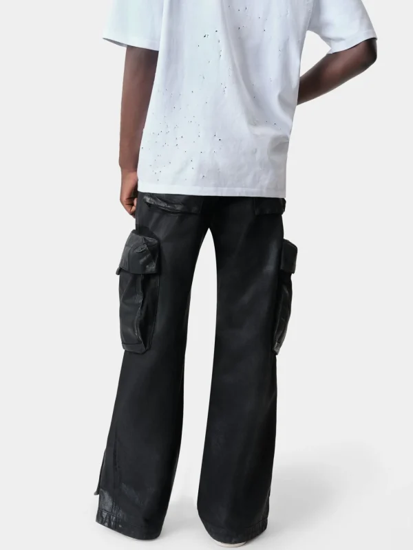 AMIRI Denim>WAX M65 BAGGY CARGO BLACK OD