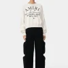 AMIRI Knitwear>WOMEN'S ARTS DISTRICT CREW White