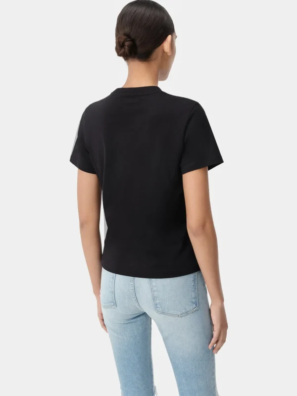 AMIRI Jersey | Tees>WOMEN'S CORE LOGO TEE BLACK