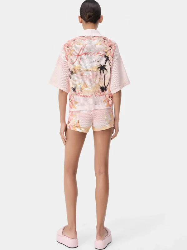 AMIRI Knitwear | Shorts & Sweatpants>WOMEN'S PARADISE CROCHET SHORT Rosewater