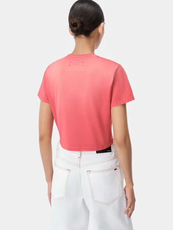 AMIRI Tees | Jersey>WOMEN'S VINTAGE BABY TEE Flamingo Pink