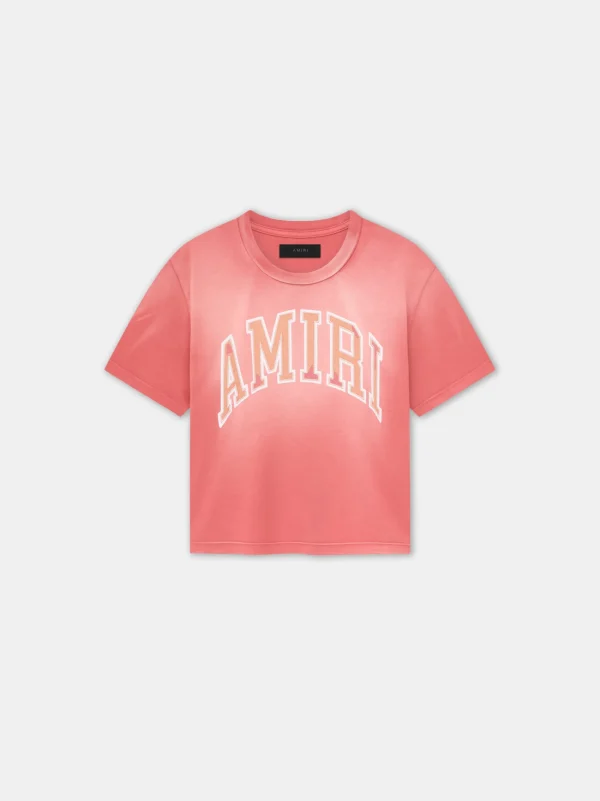 AMIRI Tees | Jersey>WOMEN'S VINTAGE BABY TEE Flamingo Pink