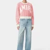 AMIRI Knitwear | Sweatshirts>WOMEN'S VINTAGE CASHMERE CREW Flamingo Pink