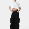 AMIRI Jersey | Tees>WOMEN'S ARTS DISTRICT CROPPED TEE White