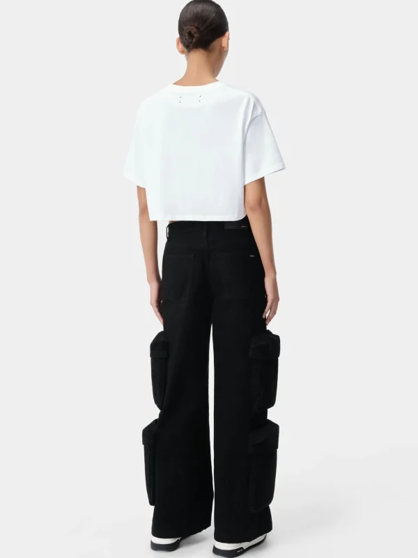 AMIRI Denim>WOMEN'S BAGGY CARGO JEAN BLACK OD