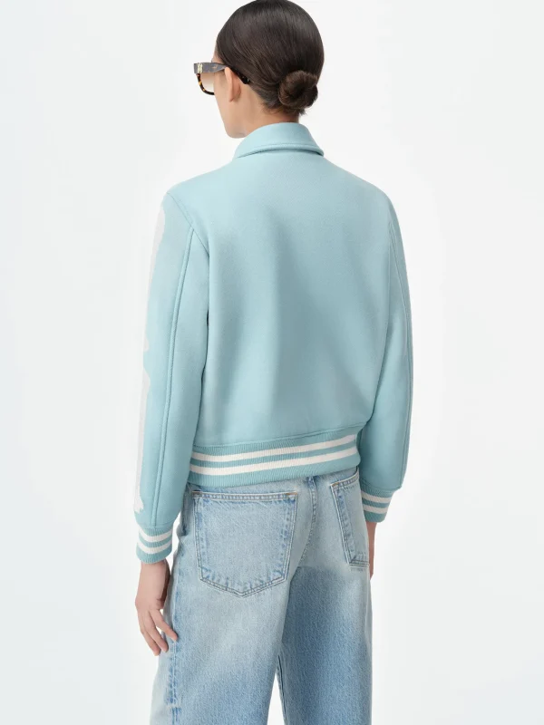 AMIRI Outerwear>WOMEN'S BONES JACKET Harbor Blue