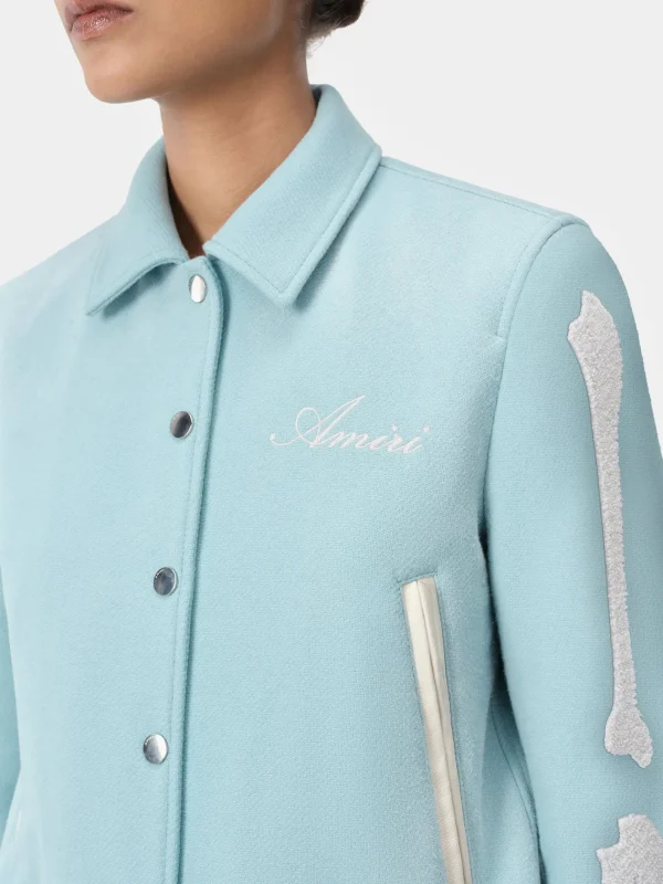 AMIRI Outerwear>WOMEN'S BONES JACKET Harbor Blue