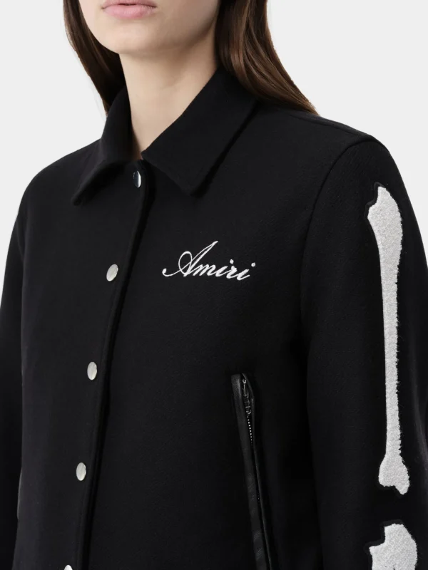 AMIRI Outerwear>WOMEN'S BONES JACKET BLACK