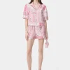 AMIRI Shorts & Sweatpants>WOMEN'S FLORAL BANDANA BOXER SHORT Flamingo Pink