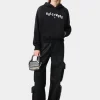 AMIRI Sweatshirts | Jersey>WOMEN'S HOLLYWOOD HOODIE FADED BLACK