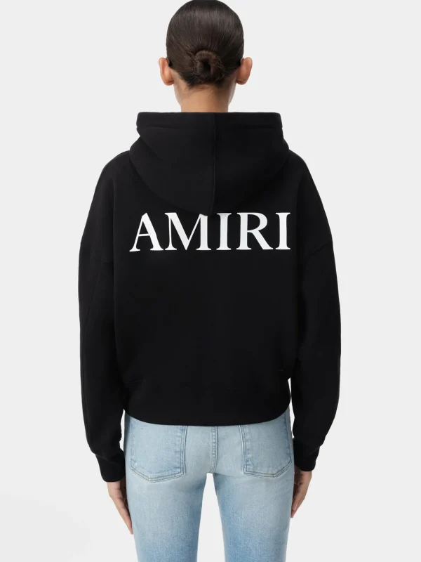 AMIRI Sweatshirts | Jersey>WOMEN'S MA CORE LOGO HOODIE BLACK