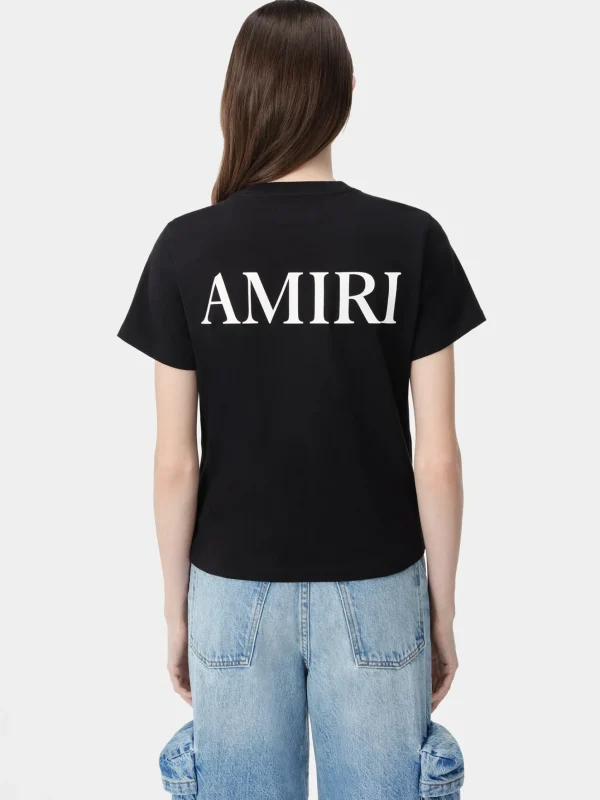 AMIRI Jersey | Tees>WOMEN'S MA CORE LOGO TEE BLACK