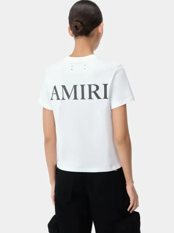 AMIRI Jersey | Tees>WOMEN'S MA CORE LOGO TEE White